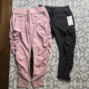 Athleta Pink and Black womens Joggers